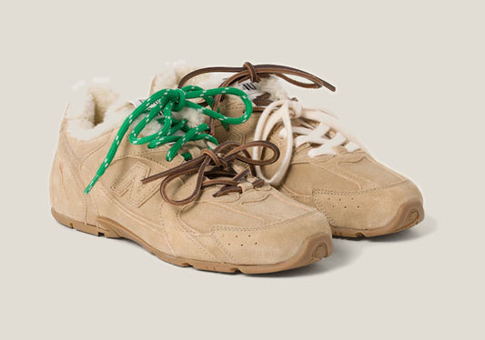 530 SL Runner – Bleached Leather & Shearling Edition (Écru)