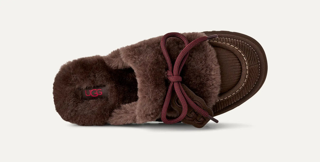 Disquette Heritage Platform Slippers – Dark Brown