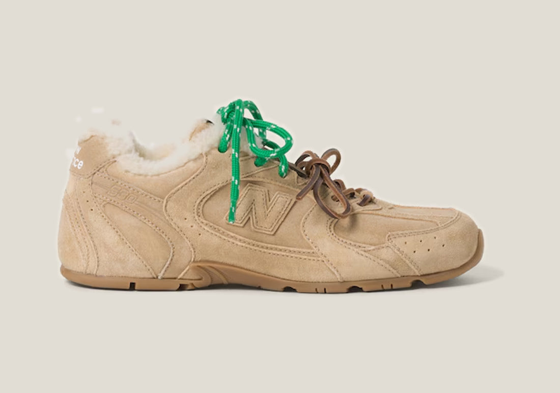 530 SL Runner – Bleached Leather & Shearling Edition (Écru)
