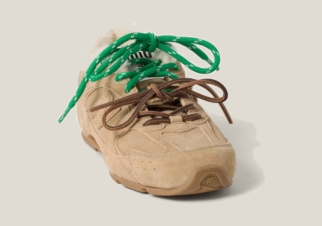 530 SL Runner – Bleached Leather & Shearling Edition (Écru)