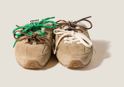 530 SL Runner – Bleached Leather & Shearling Edition (Écru)