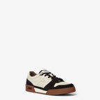 Match Low Top Sneakers – Cream & Brown