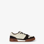 Match Low Top Sneakers – Cream & Brown