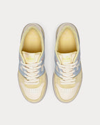 Match Lace-Up Sneakers – Yellow & Light Blue