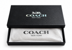 Coach Signature Canvas Long Zip Wallet – Dark Brown