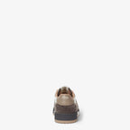 Match Lace-Up Sneakers – Brown & Cream