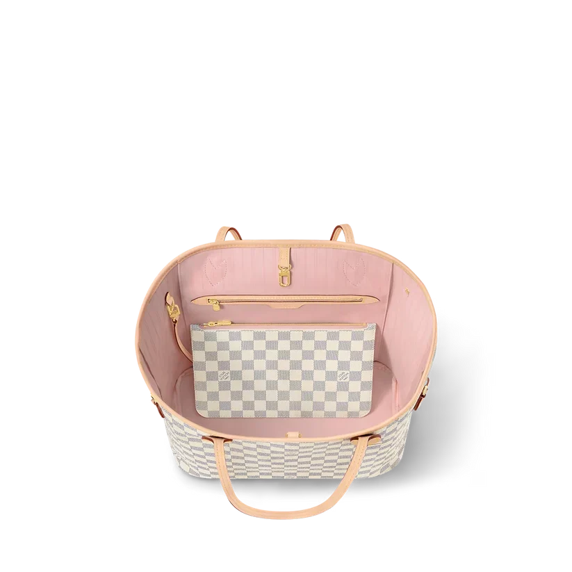 Never Full MM Damier Azur Canva
