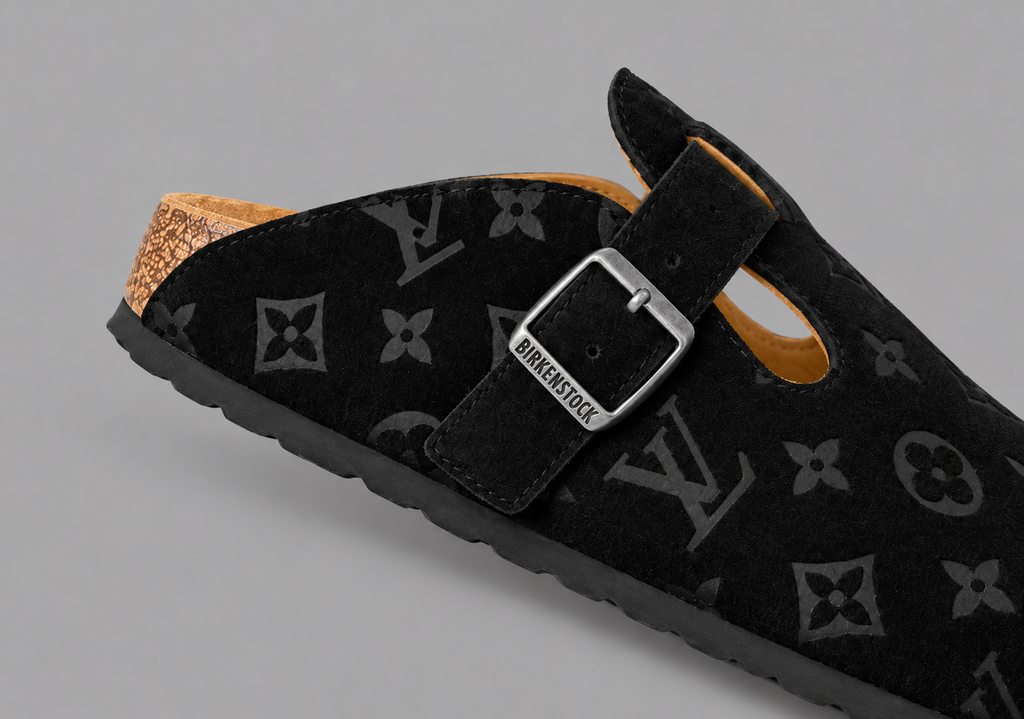 Limited Edition Black Monogram Clogs with Signature Buckle