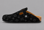 Black Monogram Buckle Clogs - Limited Edition