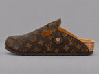 Brown Monogram Buckle Clogs - Limited Edition