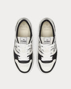 Match Leather Low Top Sneakers – Black & White