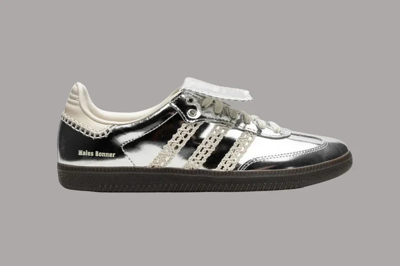 Metallic Silver Heritage Sneakers – Premium Retro Edition
