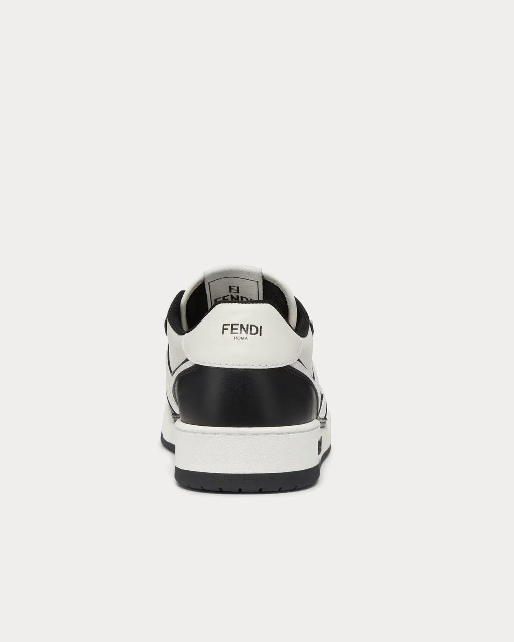 Match Leather Low Top Sneakers – Black & White