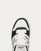 Match Leather Low Top Sneakers – Black & White