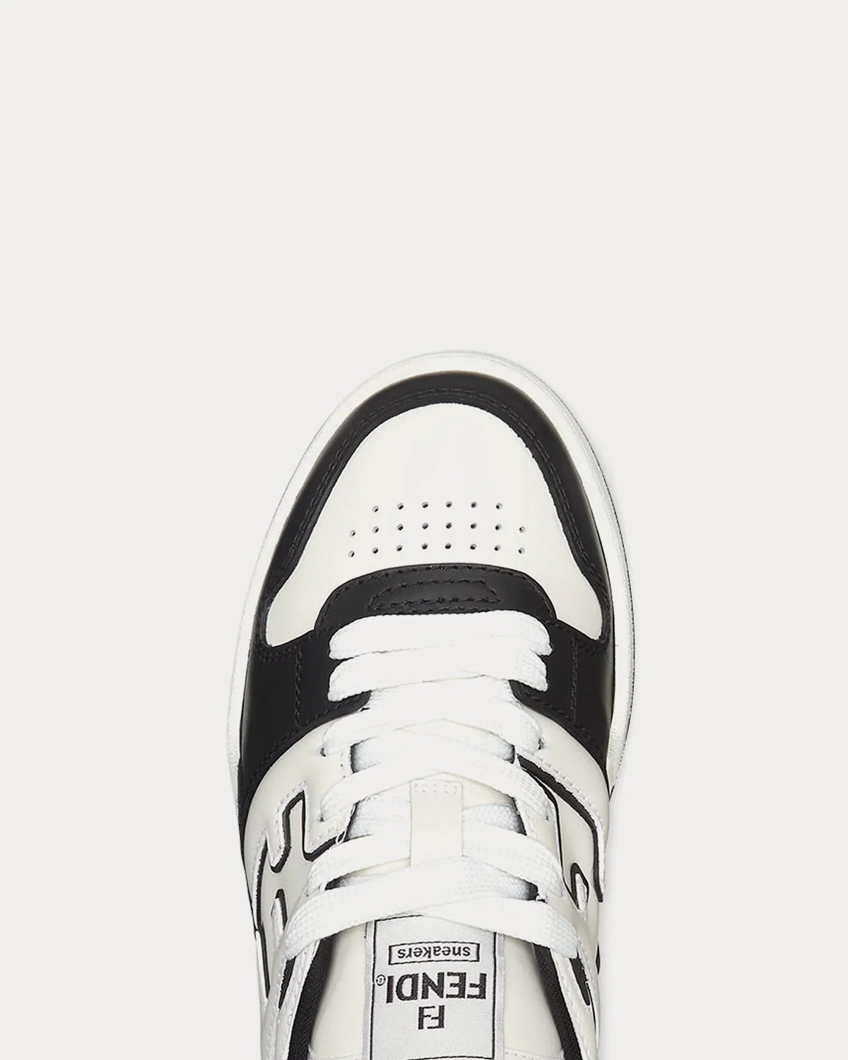 Match Leather Low Top Sneakers – Black & White