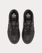 Match Leather Low Top Sneakers – Triple Black